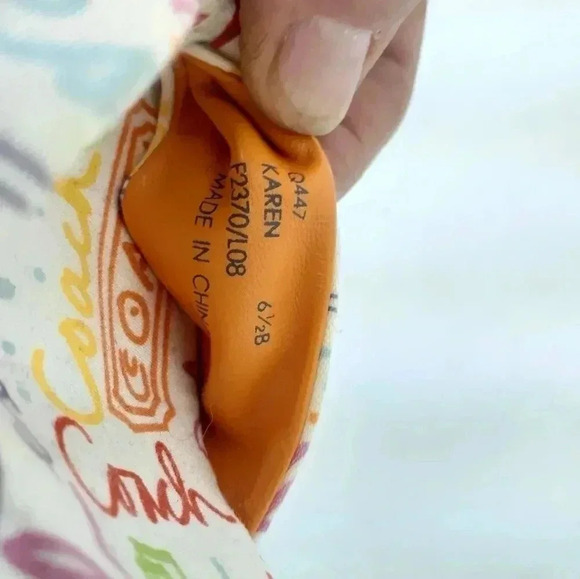 Coach Kork open toe heels Size 6.5 - Picture 7 of 8